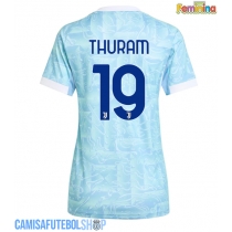 Camisa de time de futebol Juventus Khephren Thuram #19 Replicas 2º Equipamento Feminina 2025-26 Manga Curta